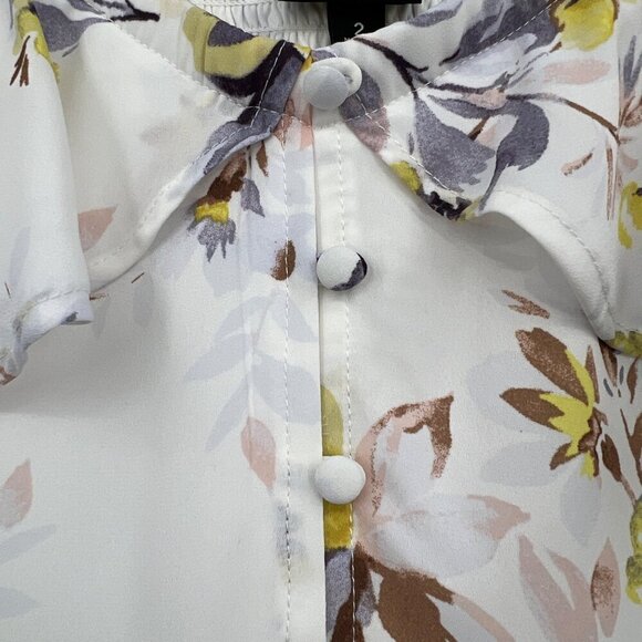 Torrid Georgette Ruffle Cold Shoulder Blouse woman's plus size 2 2x - Picture 6 of 13